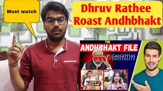 Dhruv Rathee Roast Andhbhakt | Galgotias University News | Indian Reaction