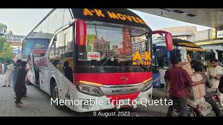 Memorable Trip to Balochistan, Quetta Food & Places, AK mover sleeper Bus