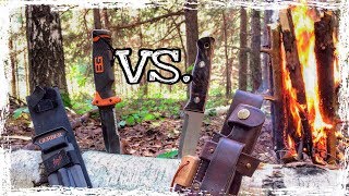 Костер в сыром лесу! Тест ножа Gerber BG Ultimate и Beaver Knife American Bushcraft [Bushcraft]