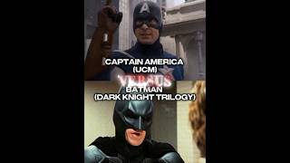 Captain America (UCM) vs Batman (DARK KNIGHT TRILOGY) #versus #shorts #marvel #dccomics