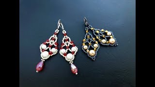 Simple beaded earrings || DIY Beaded Earrings || How to make Beaded Earrings