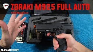 Zoraki M925 Full Auto Blank Gun 9mm Review | Maxarmory