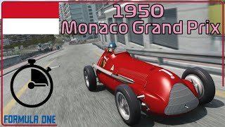 Juan Manuel Fangio Pole Lap | 1950 Monaco Grand Prix