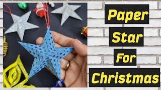 Easy paper star for chirstmas- 292