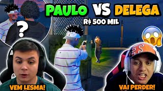 "DELEGA" aposta R$ 500 mil em x1 com "PAULINHO O LOKO" veja a reação Deles "JUNTOS" kkk ( Gta Rp )