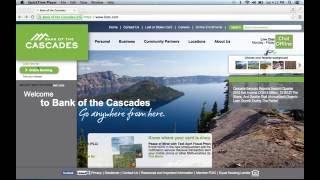 Bank of the Cascades Online Banking Login Instructions