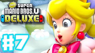 New Super Mario Bros U Deluxe - Gameplay Walkthrough Part 7 - Meringue Clouds! (Nintendo Switch