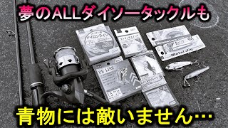 釣り道具を全部ダイソーで揃えてLSJしたら青物にリールぶっ壊された…【ライトショアジギング】