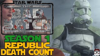 Star Wars The Bad Batch Season 1 Republic Death Count