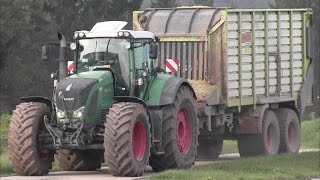 Claas Jaguar 950 am Maishäckseln mit Fendt 936,2x724,820,818,920,Case Puma 180,Axion 840 [HD]