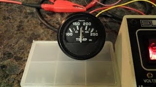 How to test a temperature sensor / sending unit and temperature gauge