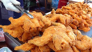 가마솥통닭 200 Chickens Sold Out Every Day?! Crispy Fried Chicken in Large Cauldrons - Korean street food