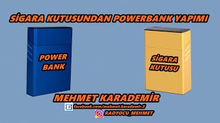 SİGARA KUTUSUNDAN GÜZEL BİR POWERBANK YAPIMI(18650 PİL 4000 MAH BATARYA)