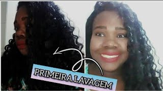 MINHA PRIMEIRA LAVAGEM COM O CABELO ORGÂNICO