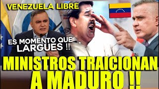 🔴 MINISTROS DE NICOLAS MADURO SE REVELAN CONTRA DICTADURA !! EL FIN DE MADURO ESTA CERCA !!