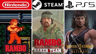 Evolution of Rambo Games #evolutiongame #gamehistory