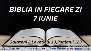 7 Iunie.Am fost rastignit impreuna cu Hristos,si traiesc..dar nu mai traiesc eu,ci Hristos treieste