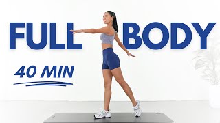 SLIM BODY & FAT LOSS🔥 in 40 Minutes - Full body Workout | No Jumping, No Equipment