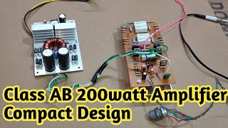 Class AB 200watt Amplifier Compact Design