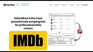 Tutorial Dataminer (completo): siti IMDB Metacritic Rotten Tomatoes