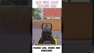 QBU FULL BODY DAMAGE TEST COMPARISON #camparison#pubgmobile  #BGMIKiBoli #shortsviral #bgmishorts