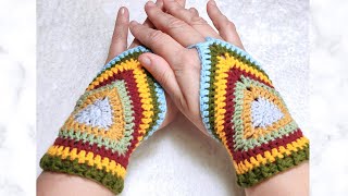 SUPER EASY CROCHET HANDWARMERS TUTORIAL! STYLISH AND ELEGANT CROCHET GLOVES!