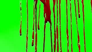 FREE - Blood Drizzle - Green Screen