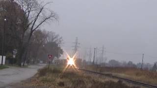 CN M383 heading south on the Shortline Sub in Wyandotte, MI