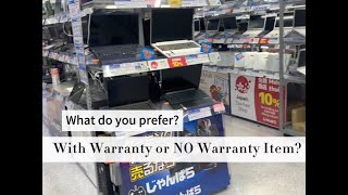 With Warranty or NO Warranty Items? Janpara Akihabara Electric Town