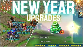 Lords Mobile| YOLO RALLY ON FULL MYTHIC GEAR PLAYER AND SOME NEW YEAR UPGRADES!