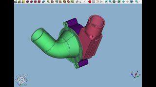 FreeCAD.#78. Дымоотвод для лазерного гравера