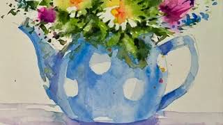 Let's Paint my Watercolour Teapot!