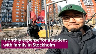 How much money I spend a month with a family in Stockholm