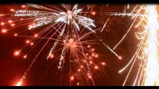 Fireworks Show with DJI Phantom 3 - Firework Hits the Drone