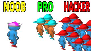 Crowd Battle 3D - NOOB VS PRO VS HACKER