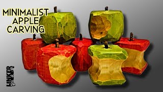 Carve a Simple Square Folk Art Apple or 10 -Full Woodcarving Tutorial