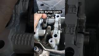 Pastikan rutin ganti oli setiap 2000 KM dengan oli asli, pasti mesin akan bersih #reels #mekanik