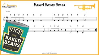 Baked Beans Brass - Trumpet Solo with Sheet Music and Play Along