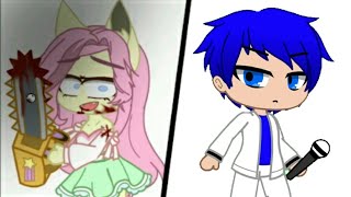 Fluttershy Vs Esckeleto fnf Version Gacha (Shed Song) [Fake Collab]