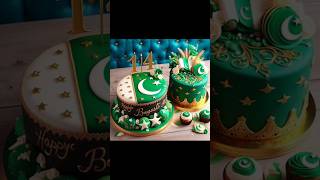 Pakistani flag cake decorating wishes Happy moment with a sweet #Shorts #flagcake #viral #subscribe