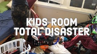 Kids Room Total Disaster| realistic Clean with me| real life mess