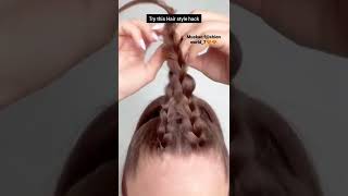 Beautiful hair style hack ❤️