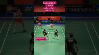 Perang teknik pukulan Kevin/Markus vs Boe/Mogensen #video #viral #badminton #hobibulutangkis