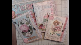 Shabby Chic Journals I made using Pixie Dust Files #paper #junkjournal #art  #gluegunchronicels