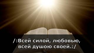 Всем сердцем, любовью, всей душою своей. ( Христианские караоке )