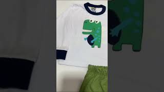 Pijama Infantil Jacaré Branco com Verde - Malugui