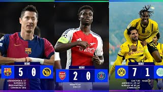 🏆UCL| Barcelona Winger Wins MOTM| Arsenal Forwarder Wins MOTM| UCL Table| Adeyemi, Boniface Score