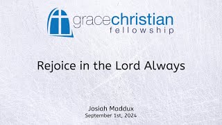 Rejoice in the Lord Always