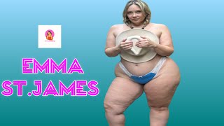 Emma St. James 🇺🇸...| Natural Plus Size Model | Curvy Fashion Model | Outfit Ideas | Biography