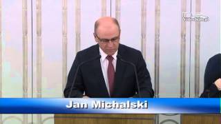 Jan Michalski - wystąpienie z dnia 08 sierpnia 2013 r.